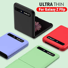 The samsung galaxy z flip represents the cutting edge of mobile technology today, sporting a folding screen that inspires a variety of new uses. For Samsung Galaxy Z Flip Case Simple Fashion Slim Hard Pc Phone Cover Wish
