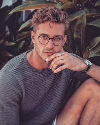 Glasses Hair And Beard Styles Haircuts For Men Curly Hair Men