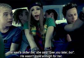 Avril lavigne skater boy skaterboy lyrics www.teenlandtv.net. We Need To Talk About The Poor Girl Avril Lavigne Disses In Sk8er Boi
