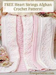 Every free crochet pattern on our pages is completely free of charge. Heart Strings Afghan Baby Afghan Crochet Patterns Baby Afghan Crochet Crochet Baby Patterns