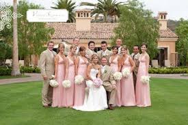 Tan Suits Light Pink Dresses Love These Colors Light Pink Bridesmaid Dresses Light Pink Bridesmaids Pink Bridesmaid Dresses