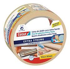Tesa 05671 00000 00 Cinta De Doble Cara Extra Fuerte 10 M X 50 Mm Cinta De Doble Cara Fuerte Cintas