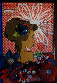 Prima Bloom Girl Collection Mixed Media Notebook Cover Journal Cover By Fiona Parker Geraldton Wester Mixed Media Art Projects Bloom Girls Prima Bloom Girls