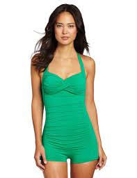 Amazon Com Seafolly Womens Goddess Boyleg Maillot Clothing Swimwear Fashion Swimsuits