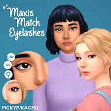Are your sims having trouble focusing due to the tragic loss of a loved one? Pickypikachu Maxis Match Eyelashes Laptop Mode Friendly
