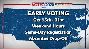Early Voting Begins In Nc On Thursday What It Will Look Like And How To Find An Early Voting Location Abc11 Raleigh Durham