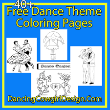 Click any coloring page to see a larger version and download it. Dance Coloring Pages Free Printables Dancing Cowgirl Design