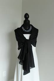 Black Satin Silk Bridal Party Wrap Wedding Shawl Prom Etsy Long Shrug Silk Satin Black Satin