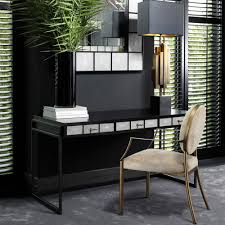 Homecho vintage laptop & writing desk offers a ton of space to store books and office supplies, with two drawers and four shelves. Top 25 Luxury Desks To Modernize Your Home Office Decor