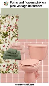 13 Ideas To Decorate An All Pink Tile Bathroom Pink Bathroom Vintage Pink Bathroom Tiles Retro Pink Bathroom
