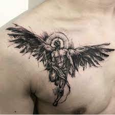 Pin By Rina On Ink Unique Tattoos For Men Angel Tattoo Men Angel Tattoo Designs