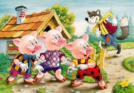 The Three Little Pigs And The Big Bad Wolf Reader S Theater Script Little Pigs Pig Illustration Three Little Pigs
