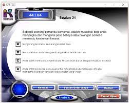 Setiap soalan mengandungi 4 pilihan jawapan dan calon diminta memilih hanya satu jawapan yang betul bagi setiap soalan. Soalan Jpj Ujian Berkomputer Viral Blog B