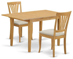 If you are short on space in your kitchen then these pieces will be. 3 Piece Small Kitchen Table Set Table And 2 Dining Chairs Transitional Dining Sets By Dinette4less Houzz