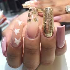 ▷ 1001 + ideas de decoración de uñas acrílicas 2018. Https Xn Decorandouas Jhb Net Unas Doradas