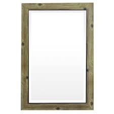 Yosemite Home Decor Mirror With Frame In Gray Wood With Black Trim Products Home Decor Mirrors Frames On Wall Grey Framed Mirrors