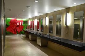 Tampa Int L Airport Proud Of Its Potties Stuck At The Airport Public Restroom Design Restroom Design Toilet Design