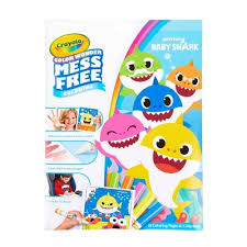 Features 18 giant coloring pages with baby shark characters. Crayola Color Wonder Baby Shark Coloring Pages Set Target