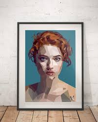Custom Low Poly Portrait Https Www Etsy Com Listing 602349503 Custom Portrait Low Poly Portrait From Portrait Drawing Geometric Portrait Custom Portraits