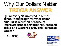 Alexander the great, isn't called great for no reason, as many know, he accomplished a lot in his short lifetime. Ppt Why Our Dollars Matter Trivia Questions And Answers Brought To You By Powerpoint Presentation Id 1124091