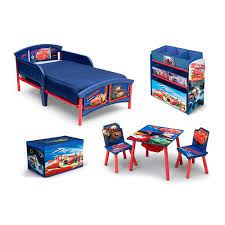 Disney Pixar Cars Room In A Box With Bonus Toy Bin Walmart Com Kids Bedroom Furniture Sets Disney Cars Room Disney Kids Bedrooms