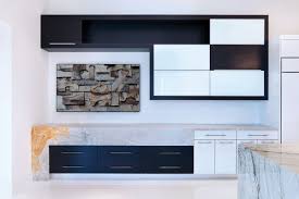 Warm wood cabinets or flooring and countertops of a lighter color can also offer a crisp distinction you may use a solid base of black and white, greys, or other neutral colors on your room's main your kitchen island cabinets and countertops do not need to match the perimeter cabinets and tops. Get The Look Two Toned Cabinets The Kitchen Company