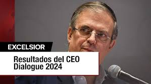 Marcelo Ebrard destaca resultados favorables en el CEO Dialogue 2024