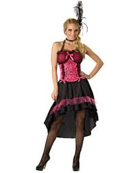 Pink Black Saloon Girl Costume Saloon Girl Costumes Costumes For Women Saloon Girls