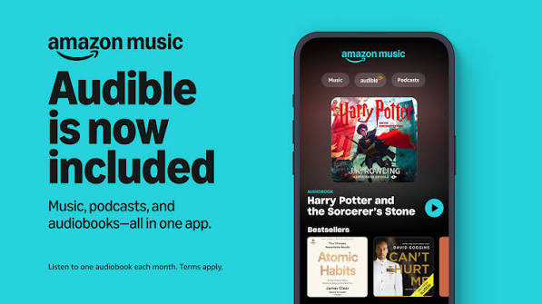 Audible is now available with Amazon Music Unlimited subscription