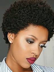 Ericdress lace front wig loose wave guleless human hair wigs for black women 120% density with baby hair natural color 26 inch. Afro Short Hair Wig Lightinthebox Com