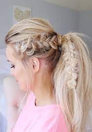 Dutch Fishtail Crown Tutorial Marina Mcavoy Messy Ponytail Hairstyles Long Hair Ponytail Long Hair Styles