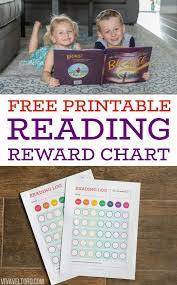 Free printable kids chore &amp; Because They Love To Read Grab This Free Printable Reading Reward Chart Viva Veltoro