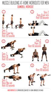 At Home Workouts For Men 10 Muscle Building Workouts Home Workout Men Dumbbell Workout Workout Plan For Men