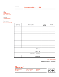 Free sales invoice in excel. Free Blank Invoice Template Edit Fill Sign Online Handypdf