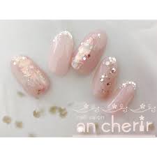 オールシーズン ハンド ホログラム ラメ ミディアム ancherirのネイルデザイン no 3003149 ネイルブック bridal nails simple wedding nails wedding nail art design