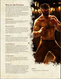 OC] Way of the Pugilist, a Monk subclass about the art of boxing :  rUnearthedArcana