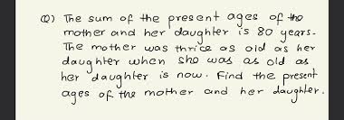 These gifts are based on usefulness to come in handy when it comes to make her old age and after 80 experience pleasant. Solved Of The Is 80 Q The Sum Of The Present Ages Mother Chegg Com