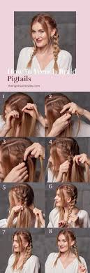 Cross the right piece over the left piece. 101 Guide On How To French Braid Your Own Hair