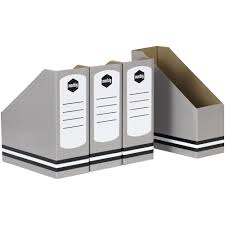 This product is no longer available. Marbig Standard Magazine Holder Grey 4 Pack Officeworks