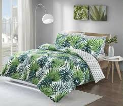 Browse our range of duvet covers in king, queen, double and single sizes here. Forest Green Palm Leaf Duvet Cover