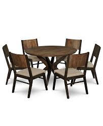 The darker hollywood hills finish and the lighter malibu finish. Furniture Ashton Round Pedestal Dining Furniture 7 Pc Set Round Pedestal Dining Table 6 Side Chairs Reviews Furniture Macy S