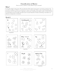 Classification of matter 15 questionsdraft. Atoms Molecules Pogil