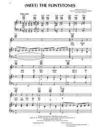 Joseph Barbera Meet The Flintstones Sheet Music Nkoda