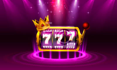 Obraz King slots 777 banner casino on the purple background. na wymiar •  777, reklamować, tło • REDRO.pl