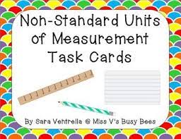 Non Standard Units Of Measurement Task Cards Freebie Math Measurement Upper Elementary Math Teaching Math