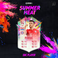 Fifa 20 составы с зимними трансферами. Fifa20 Sbc Perisic Summer Heat Soluzioni