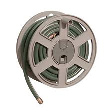 Holds up to 125' of 5/8 standard vinyl hose Suncast Sidetracker Garden Hose 100 Ft Wall Mounted Tracker With Removable Reel Fully Assembled Feet Taupe Buy Online In Dominica At Dominica Desertcart Com Productid 3836428