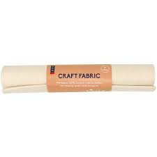 1 Metre - Calico Fabric By The Metre - 100% Cotton, Unbleached For Craft  Works And Embroidery -