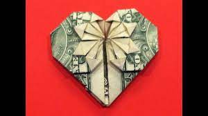 Origami Dollar Heart Star Tutorial How To Make A Dollar Heart With Star Youtube