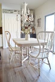 Lime washed oak dining table and chairs. Bleaching My Antique Table